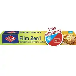 Carrefour Market Albal film alimentaire 2-en-1 20m offre