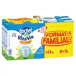 Carrefour Market Lactel lait u.h.t vitavie format familial offre
