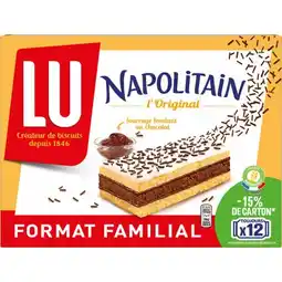 Carrefour Lu biscuits napolitain format familial offre