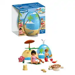 Carrefour Playmobil oeuf de pâques vacances à la plage offre