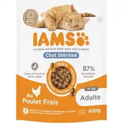 Carrefour Market Iams croquette pour chat stérilisé offre