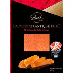 Carrefour Carrefour selection saumon atlantique fumé label rouge offre
