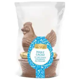 Carrefour Esprit de fête poule cacao au lait et ses oeufs fourrés offre