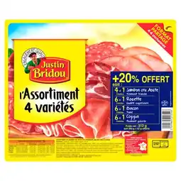 Carrefour Justin bridou l'assortiment 4 variétés format partage offre