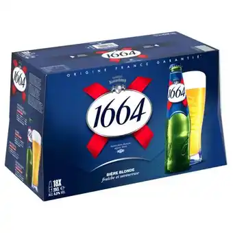 Carrefour 1664 bière blonde offre