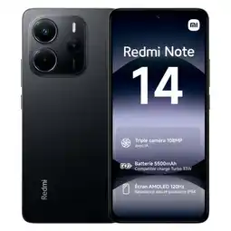 Carrefour Xiaomi smartphone redmi note 14 offre