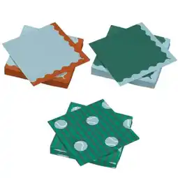 Carrefour Carrefour home lot de 20 serviettes décorées offre