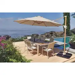 Carrefour Hyba parasol excentré portofino offre