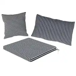 Carrefour Hyba galette 40 x 40 x 3 cm imprimé bayadère offre