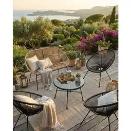 Carrefour Hyba table basse acapulco offre