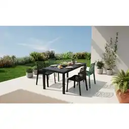 Carrefour La table + 4 chaises offre