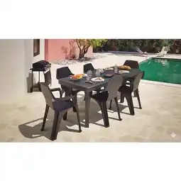 Carrefour La table + 6 fauteuils offre