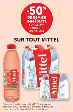 Super U Sur tout vittel offre
