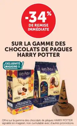 Super U Sur la gamme des chocolats de paques harry potter offre