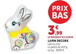 Super U Lapin decore offre