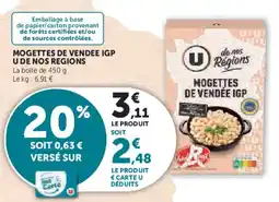Super U Mogettes de vendee igp ude nos regions offre
