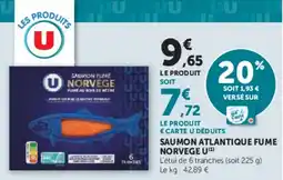 Super U Saumon atlantique fume norvege u offre