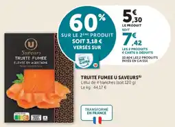 Super U Truite fumee u saveurs offre