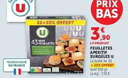 Super U Feuilletes feuilletes aperitif surgeles u offre