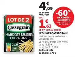 Super U Legumes cassegrain offre