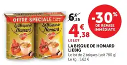 Super U La bisque de homard liebig offre