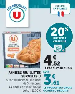 Super U Paniers feuilletes surgeles u offre