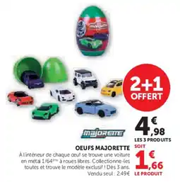 Super U Oeufs majorette offre