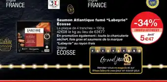 Monoprix LABEYRIE Saumon Atlantique fumé Écosse offre