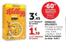 Super U Cereales kellogg's offre