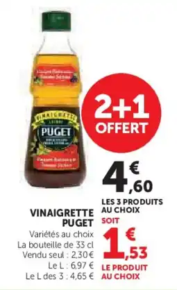 Super U Vinaigrette puget offre