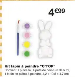 Monoprix C'TOP Kit lapin à peindre offre