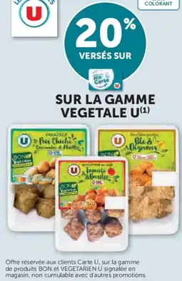 Super U Sur la gamme vegetale u offre