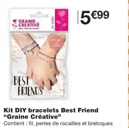 Monoprix GRAINE CRÉATIVE Kit DIY bracelets Best Friend offre