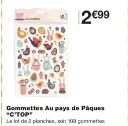 Monoprix C'TOP Gommettes Au pays de Pâques offre