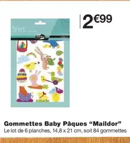 Monoprix MAILDOR Gommettes Baby Pâques offre