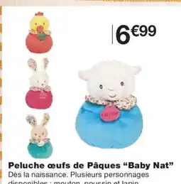 Monoprix BABY NAT Peluche œufs de Pâques offre