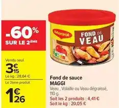 Carrefour Market Fond de sauce maggi offre