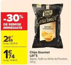 Carrefour Market Chips gourmet lay's offre