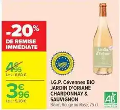 Carrefour Market Oriane - i.g.p. cévennes bio offre
