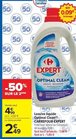 Carrefour Market Lessive liquide optimal clean expert carrefour offre