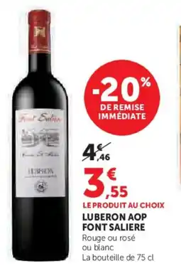 Super U Luberon aop font saliere offre