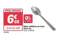 Promocash Promo - mini-cuillères en inox offre