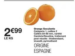 Monoprix Orange Soculente offre
