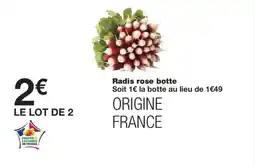 Monoprix Radis rose botte offre