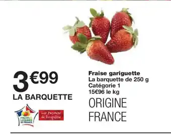 Monoprix Fraise gariguette offre