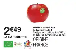 Monoprix Pomme Juliet Bio offre