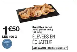 Monoprix Crevettes cuites offre