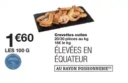 Monoprix Crevettes cuites offre