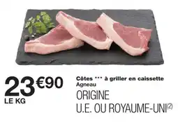 Monoprix Côtes à griller en caissette Agneau offre