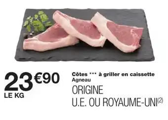 Monoprix Côtes à griller en caissette Agneau offre